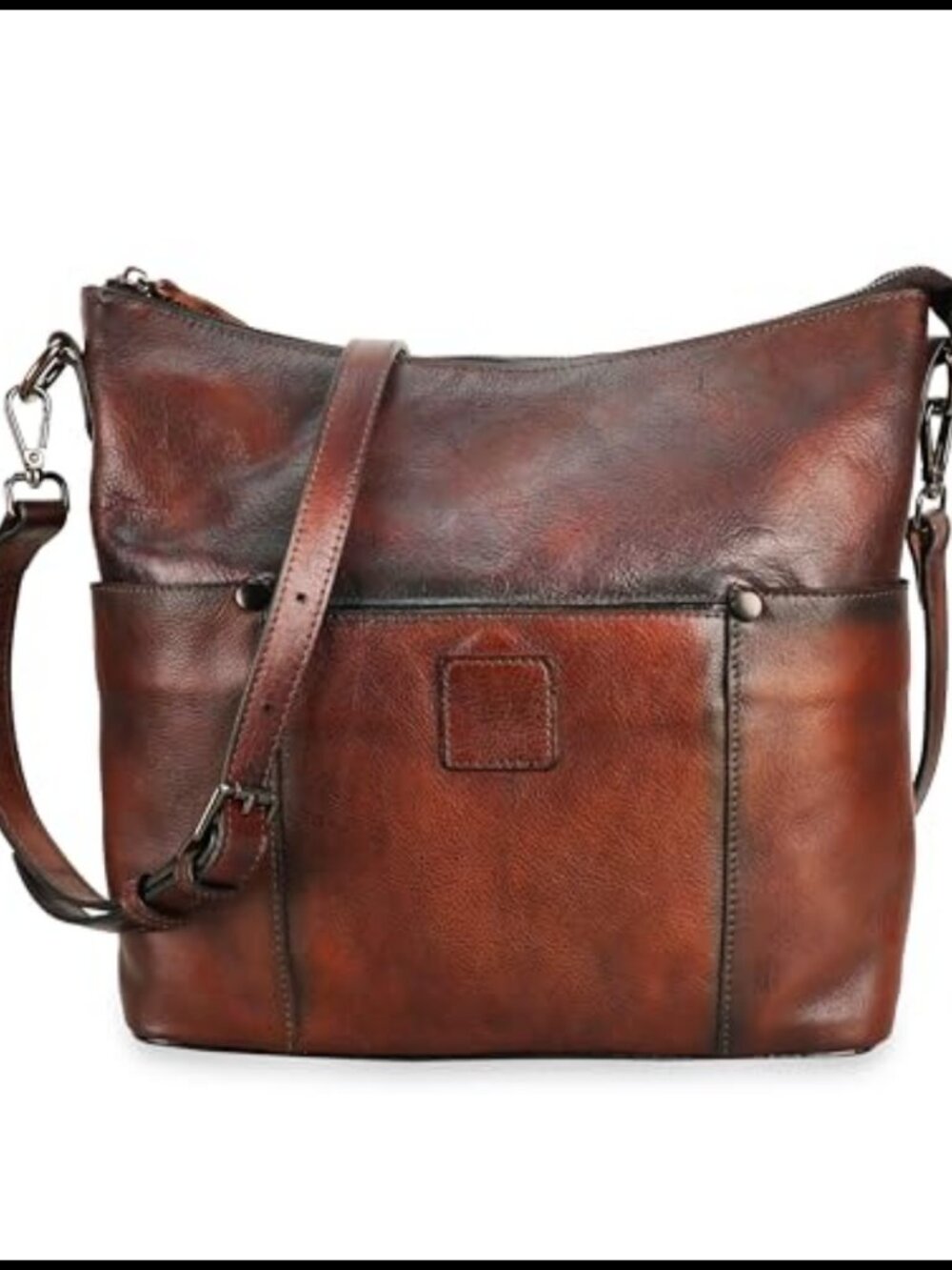 Genuine Leather Hobo Bag Crossbody Shoulder Handbag Adjustable Strap